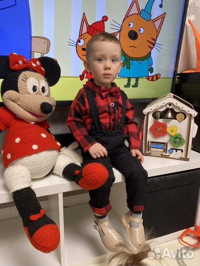 Рубашка в красную клетку на мальчика