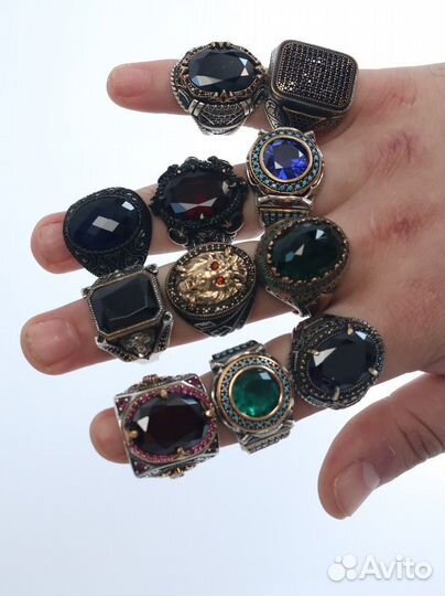 Мужской перстень серебро