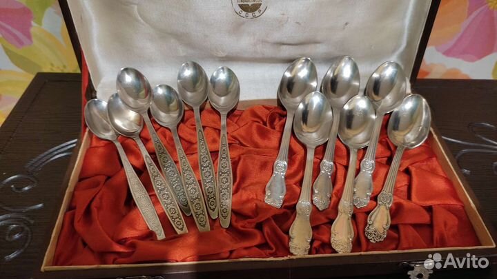 Чайные ложки из мельхиора СССР