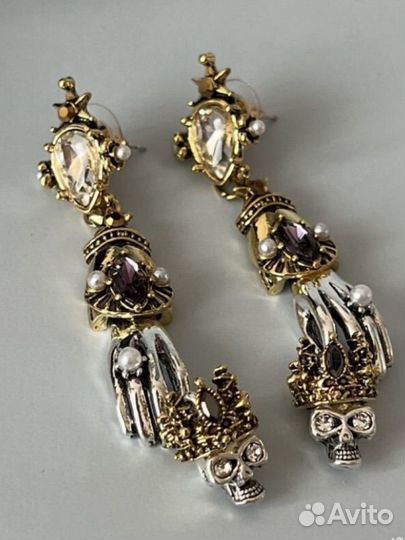 Alexander mcqueen серьги