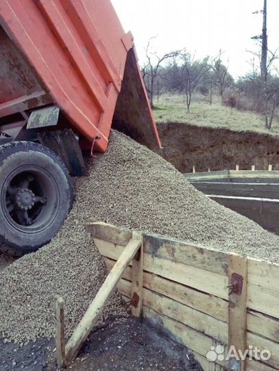 Щебень гравийный с доставкой