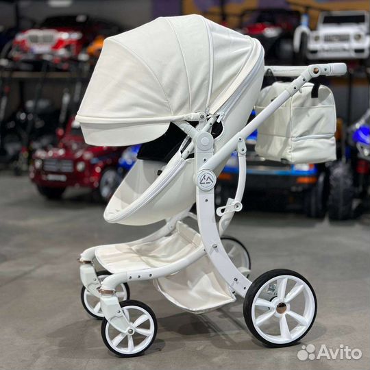 Коляска 3 в 1 Luxmom/Dalux 608-2 White