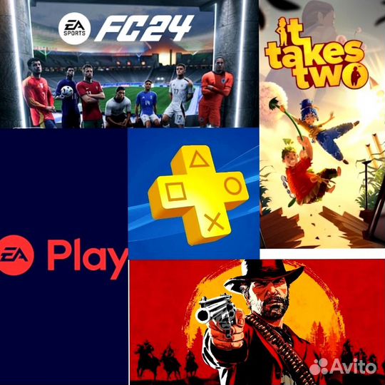 Ps plus/Ea play подписки игры для пс4-5 12 мес Wit