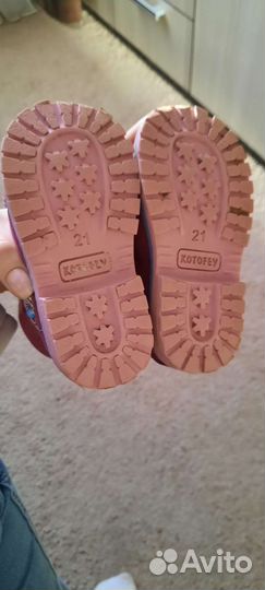 Ботинки демисезонные для девочки 21 размер