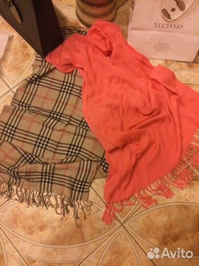 Брендовые шарфы, палантины, шапки