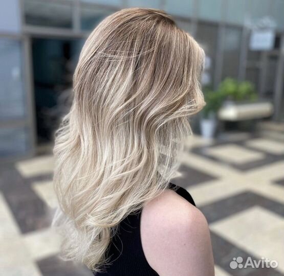 Airtouch стрижка сложное окрашивание