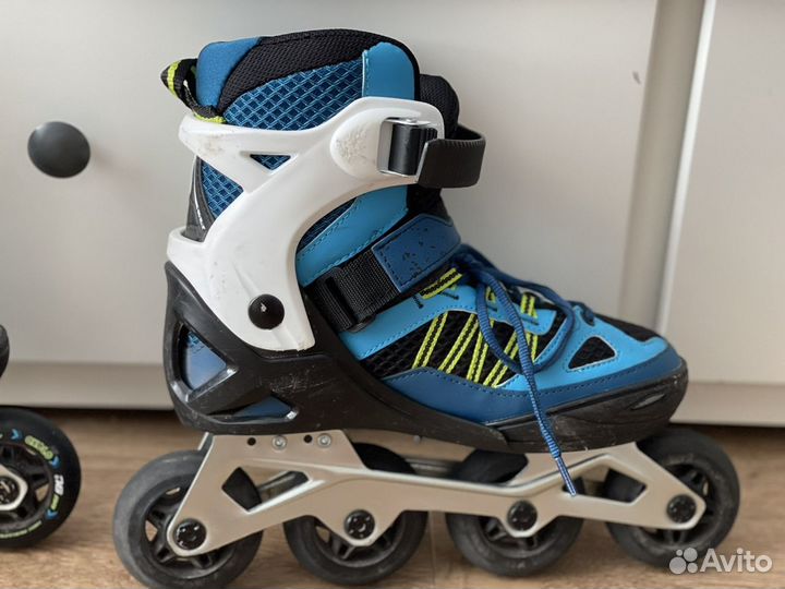 Ролики oxelo fit 5 junior+сумка для них+защита
