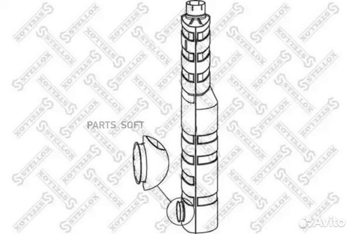 Stellox 82-03076-SX резонатор глушителя вертикальный средний\volvo FH/FM