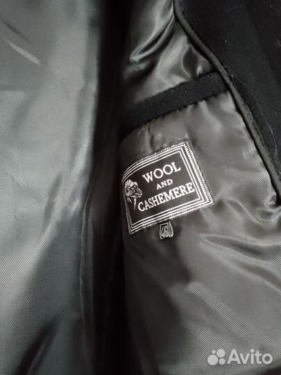 Кашемировое мужское пальто 46 размер