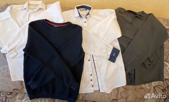 Пиджак reserved, свишоты, рубашка 158 мальчик