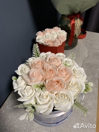 Букет из мыльных роз
