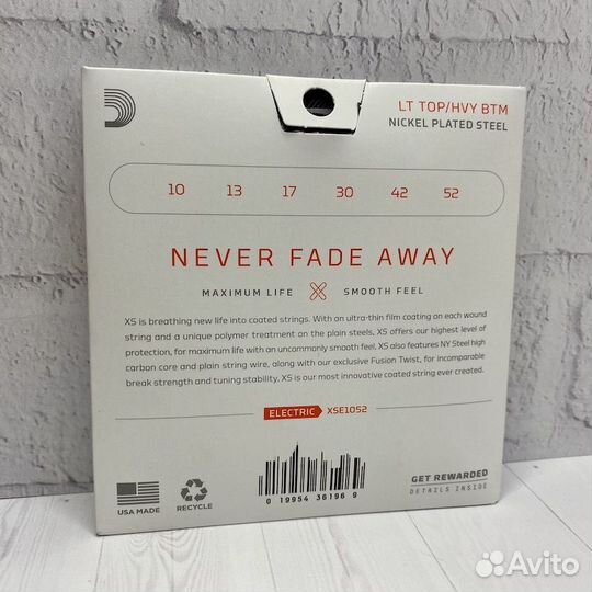 Струны для электрогитары 10-52 D'addario XSE1052