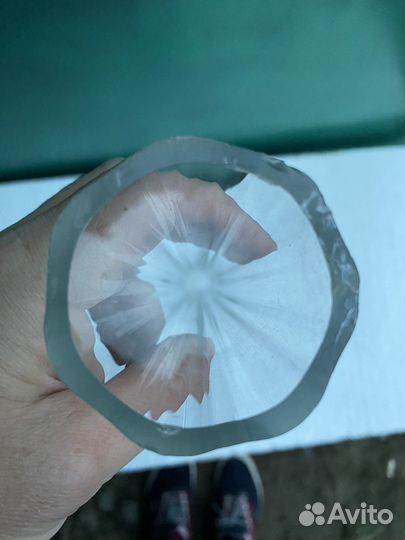 Большая стеклянная ваза 80см