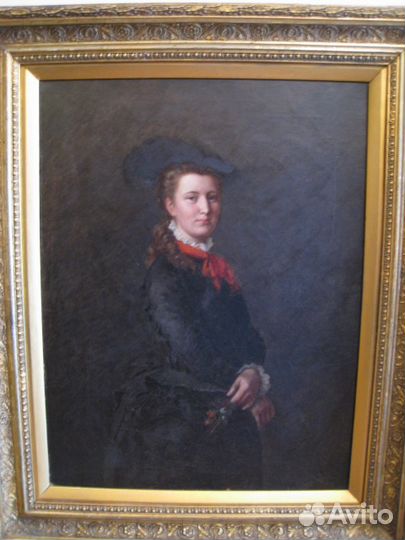 Картина Портрет молодой женщины 19 век