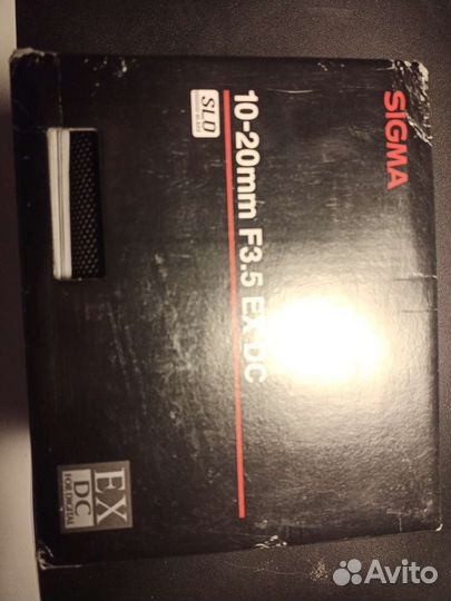 Объектив sigma 10-20 f3.5 ex dc для canon