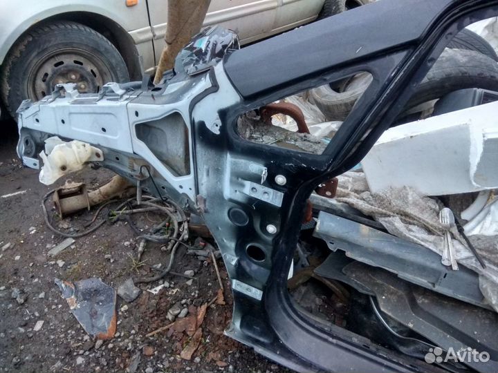 Лонжерон левый боковина Opel Corsa D