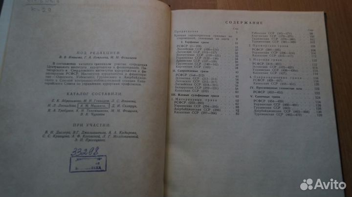 Каталог грязевых месторождений СССР 1970 год прило