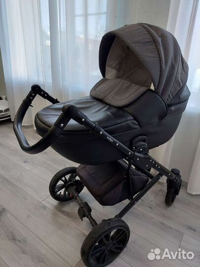 Коляска 2 в 1 indigo эко кожа 3 в 1