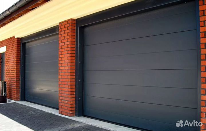 Гаражные секционные ворота установка до 72 часов