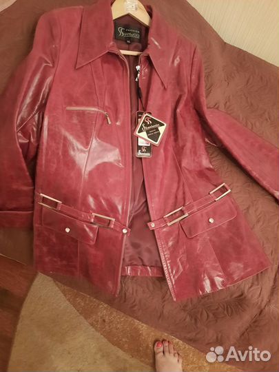 Куртка кожаная женская 50 52 новая