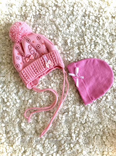 Комплект детских шапок для новорожденных