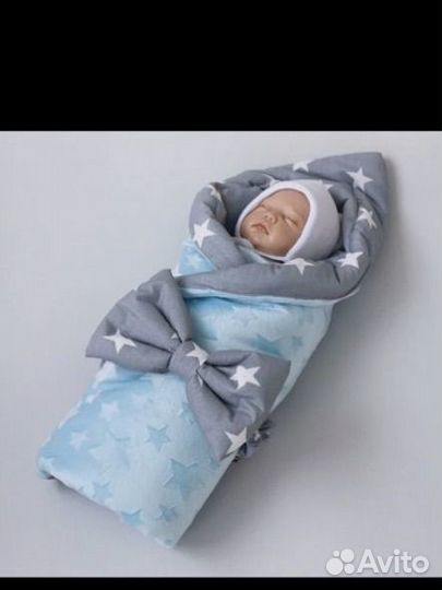 Конверт одеяло на выписку зима