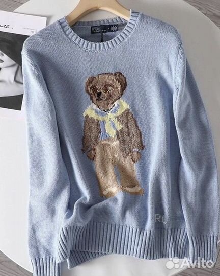 Джемпер Polo ralph lauren вязаный с мишкой