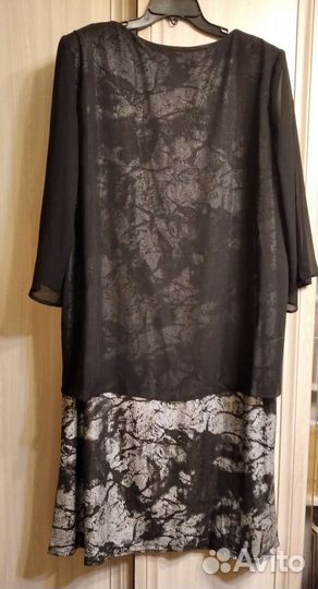 Нарядное платье с накидкой из шифона