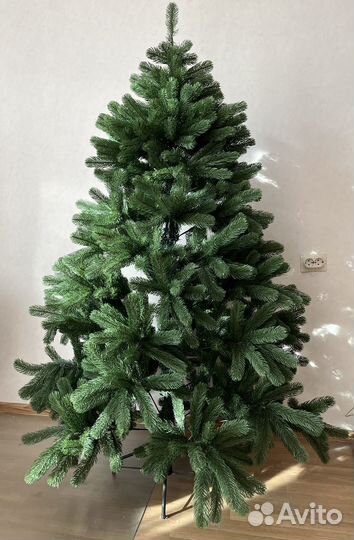 Елка искусственная новогодняя зеленая разборная