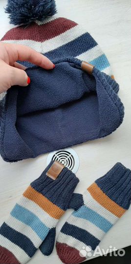 Шапка и варежки HM 50-52