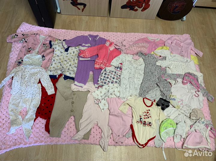 Вещи для девочки с 1 мес до 4 мес