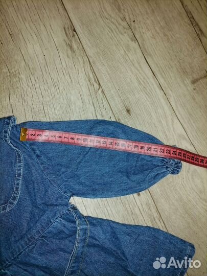 Джинсовое платье новое 80