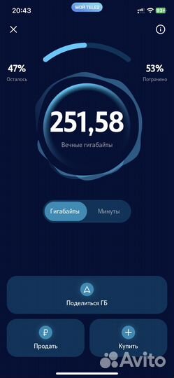 Поделюсь гб теле 2