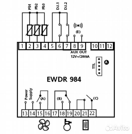 Контроллер Eliwell ewdr 984