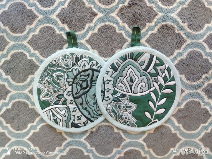 Прихватки для кухни (ватиновые)