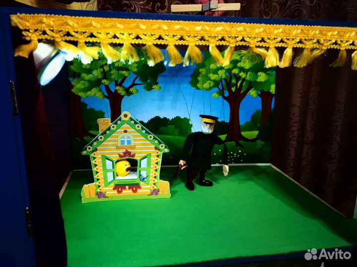 Кукольный театр ширма. Бажовские игрушки