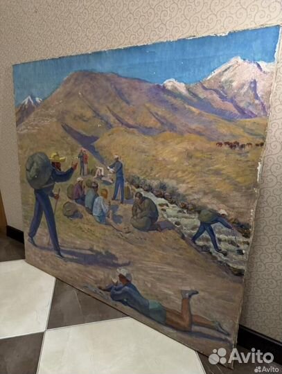 Картина маслом на холсте СССР