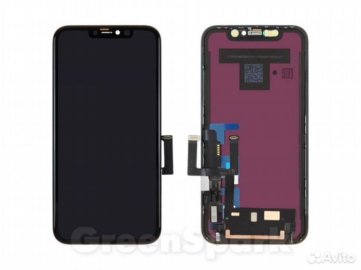 Дисплей для iPhone 11 +тач черный с рамкой 100