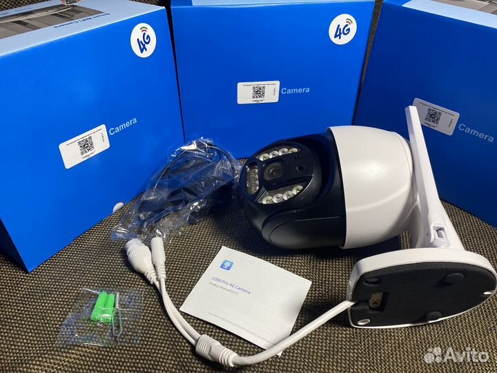 Камера видеонаблюдения уличная с симкартой 4 g 4MP