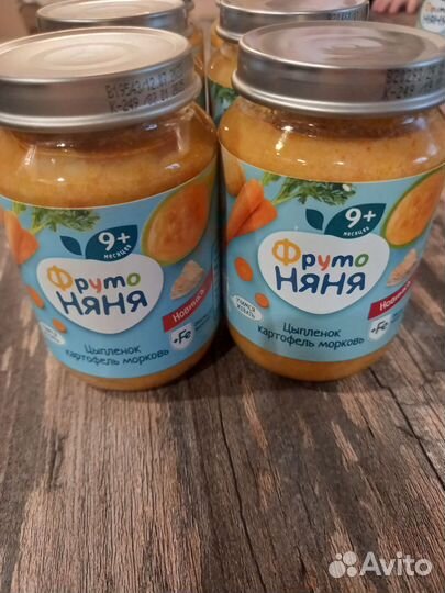 Пюре фрутоняня. разные