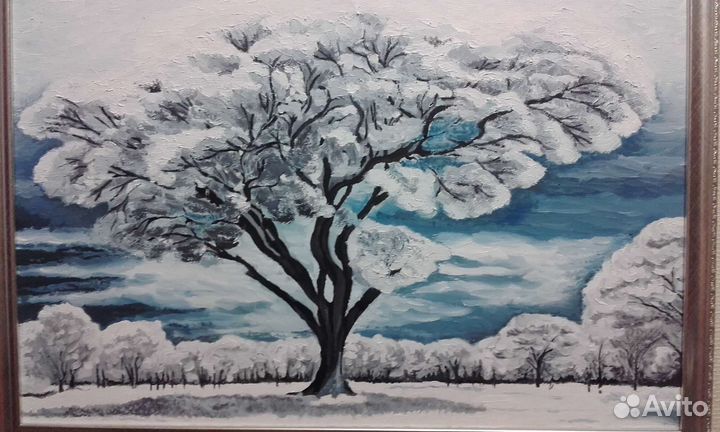 Картина маслом на холсте пейзаж