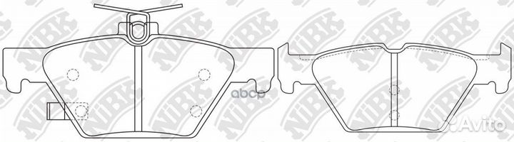 Колодки subaru legacy outback (2015) PN7804 NiBK