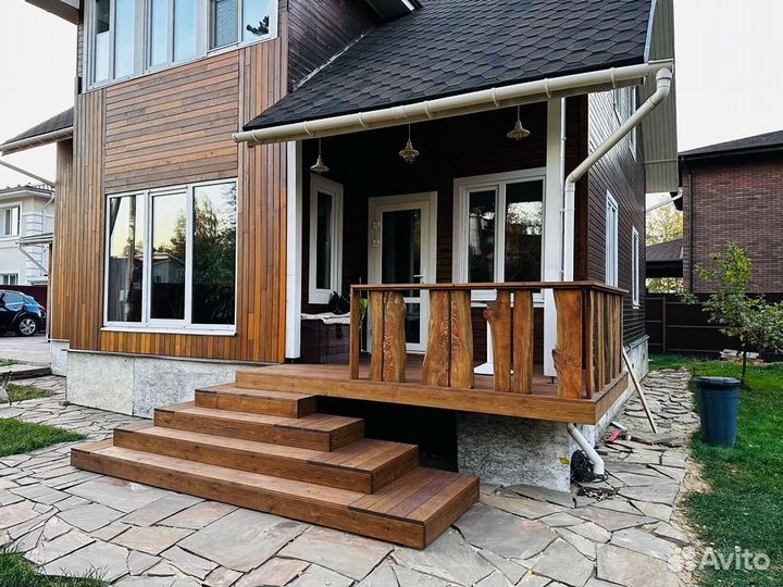 Строительство террас, лестниц и подиумов