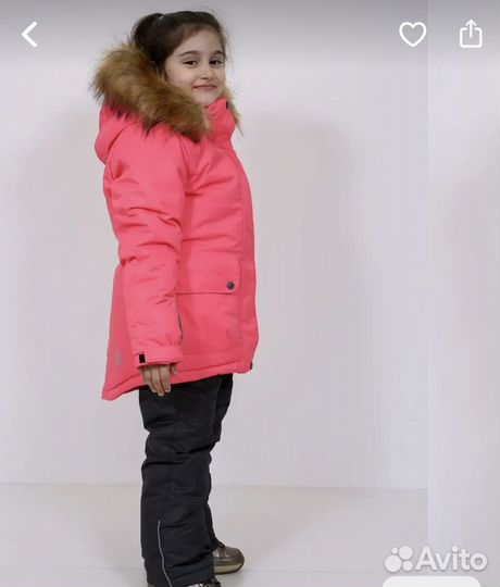 Зимний костюм для девочки 104-110