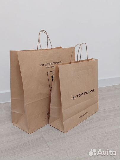 Крафтовые пакеты с ручками TOM tailor