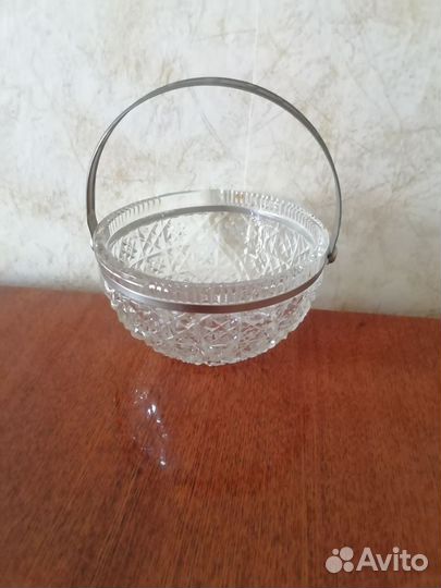 Хрустальная конфетница СССР