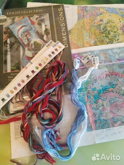 Остатки набора для вышивания