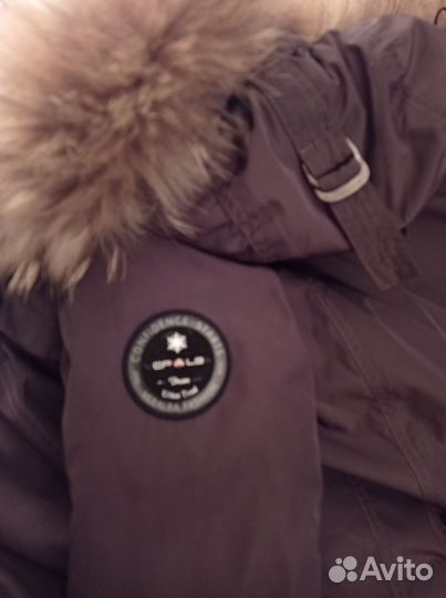 Пуховик зимний женский 44, длинный и теплый