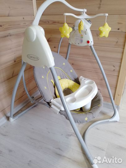 Детские электронные качели graco