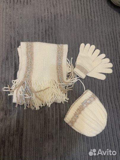 Вязанные комплект шапка